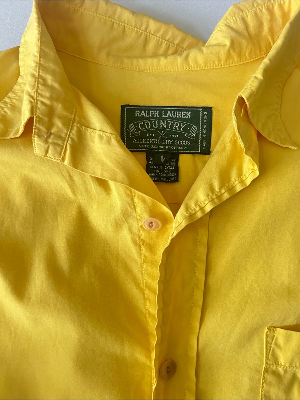 Vtg 80s/90s Polo Country Ralph Lauren 100% Cotton Button Down Shirt